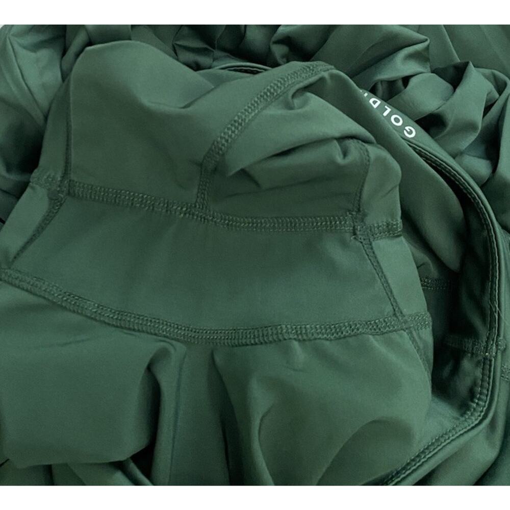 Gold Hinge Women's 15" Pleated Tennis Skirt Forest Green Size Small Skirt Preppy - Picture 6 of 6